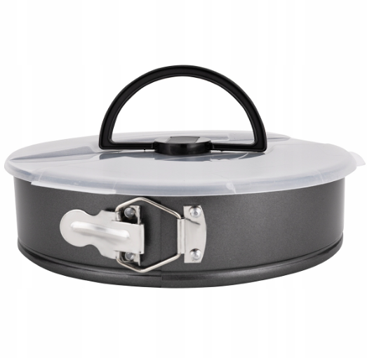 Форма роз'ємна Kamille кругла для запікання з кришкою з вуглецевої сталі 26 см (6061)