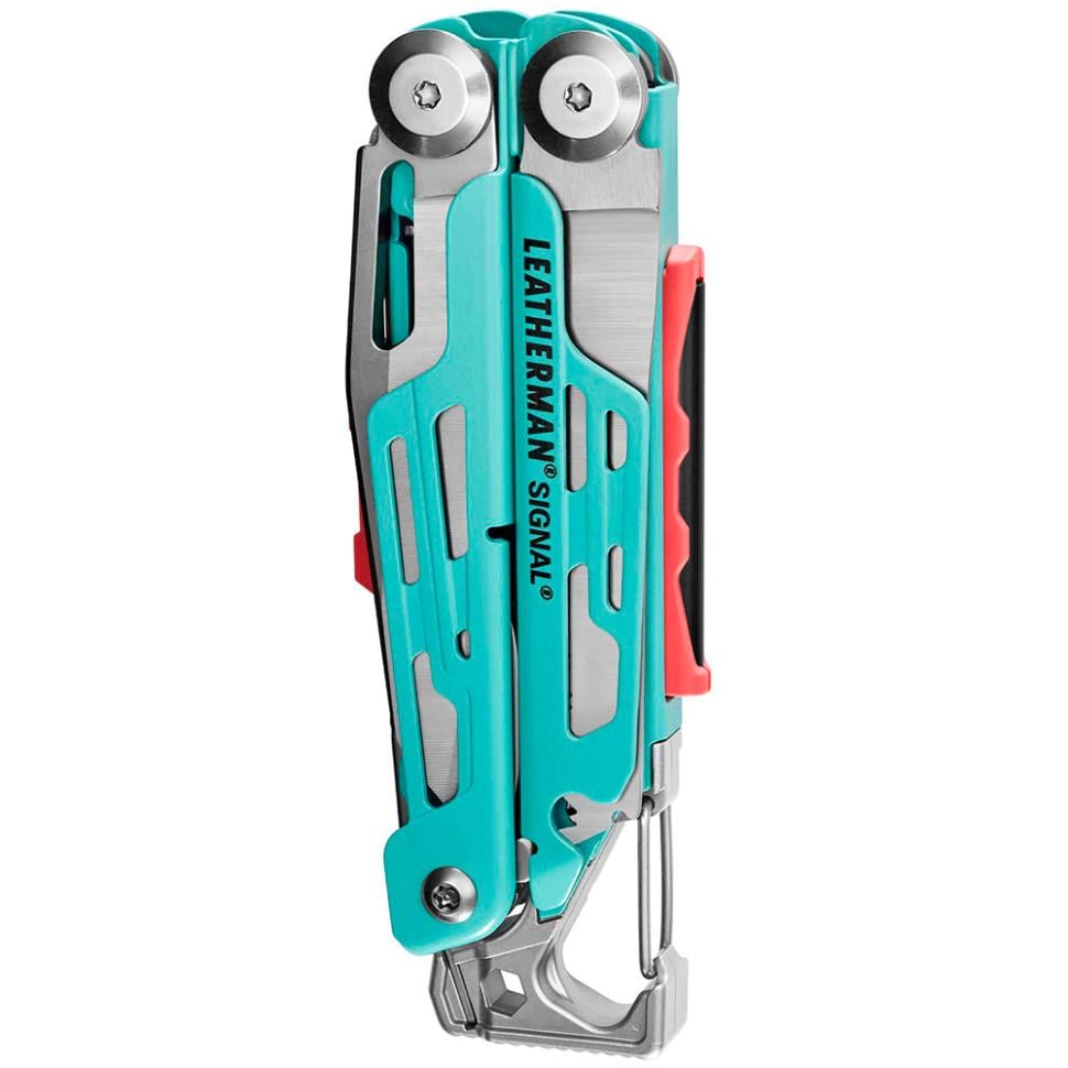 Мультиінструмент з чохлом Leatherman Signal Aqua Silver (833187) - фото 3 Мультиінструмент з чохлом Leatherman Signal Aqua Silver (833187) - фото 3