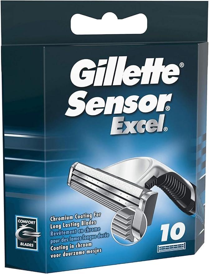Змінні касети для гоління GILLETTE Sensor Excel 10 шт.