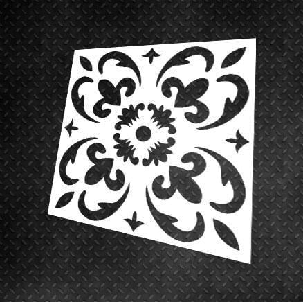 Трафарет многоразовый DFA Квадратный узор 50 для штукатурки и краски (K00050)