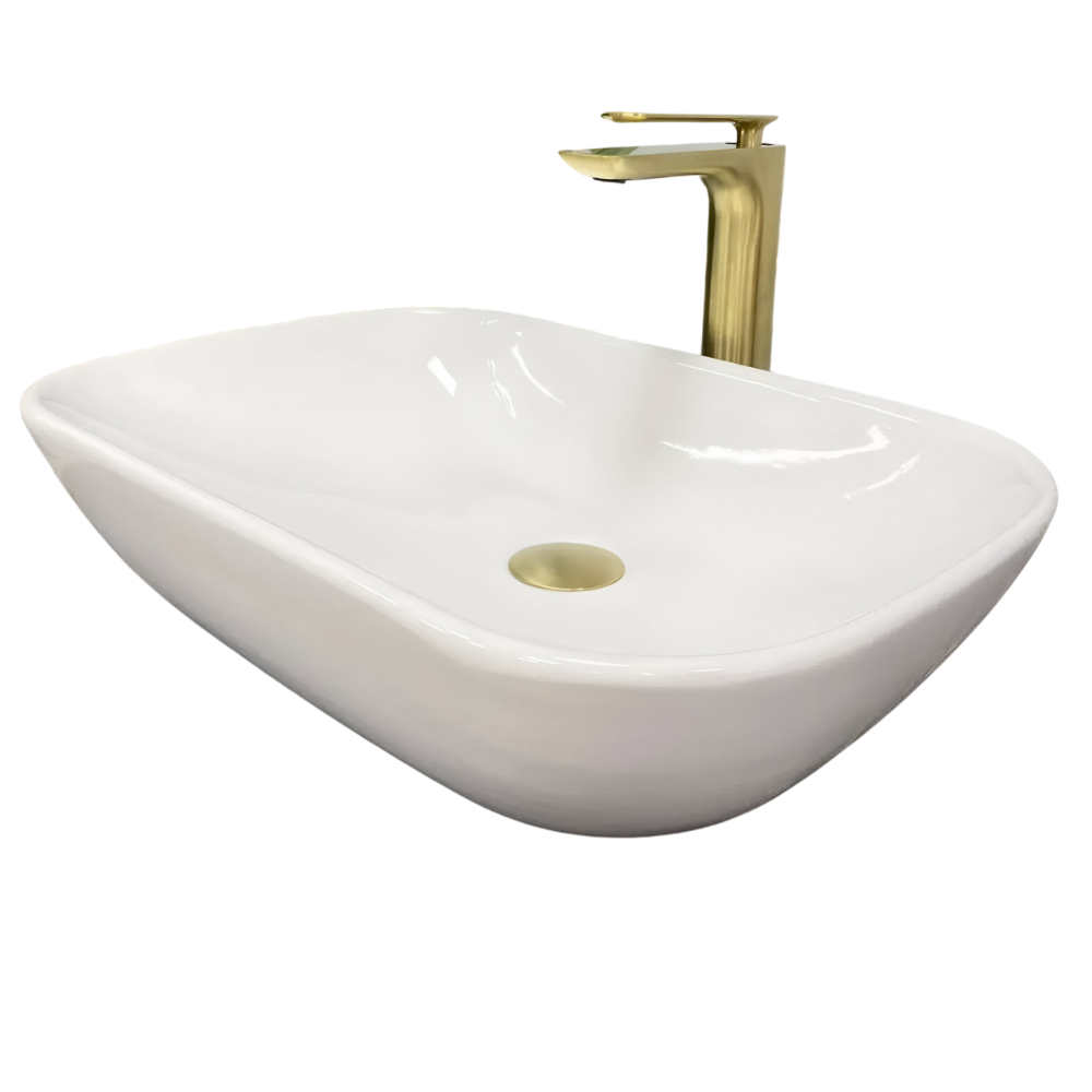 Раковина накладная VBI Pavia White 340x510 мм прямоугольная Белый (RM-VBI-012605)