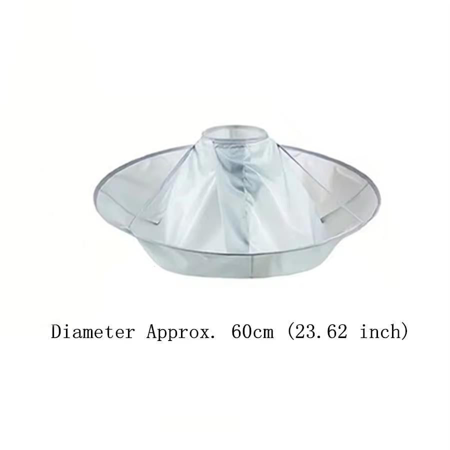 Перукарська накидка-парасолька для стрижки волосся та бороди 60 см Сріблястий - фото 9 Перукарська накидка-парасолька для стрижки волосся та бороди 60 см Сріблястий - фото 9