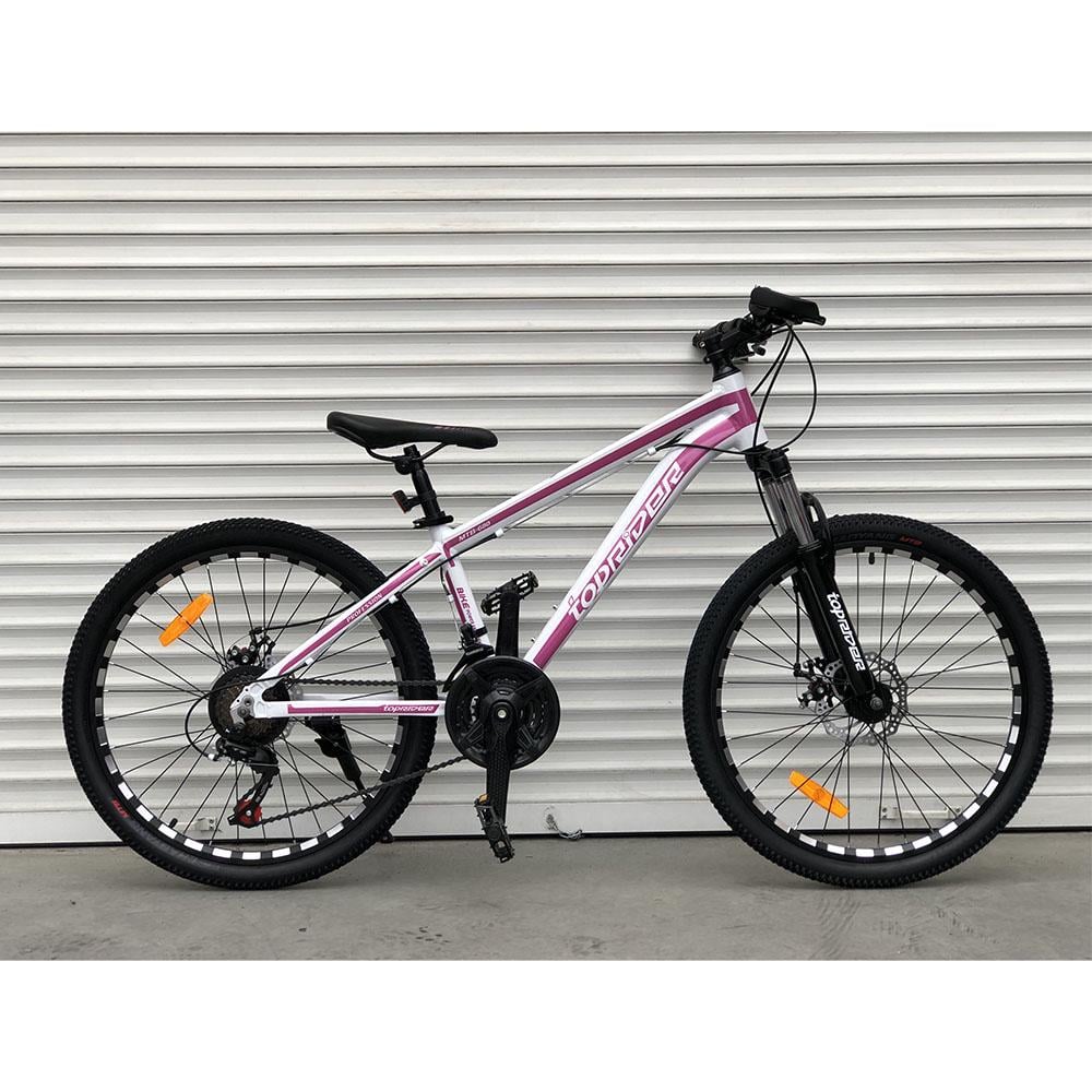 Велосипед Toprider MTB Profi 2021 24" Бело-розовый (wr115)