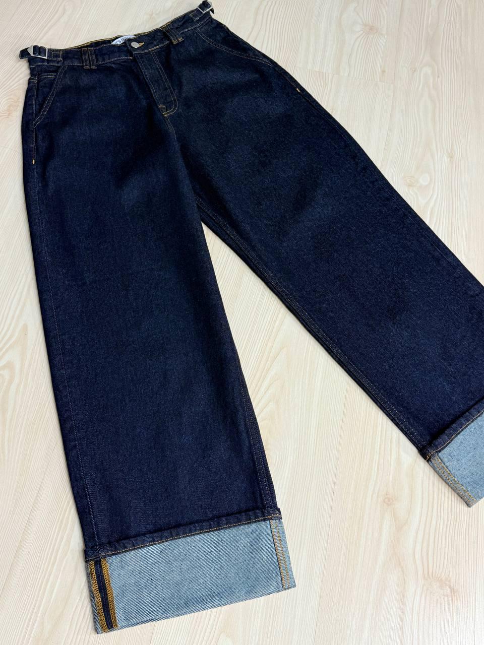 Джинси жіночі ITS Basic 3995 широкі з підворотом р. 42 Темно-синій (4814) - фото 4 Джинси жіночі ITS Basic 3995 широкі з підворотом р. 42 Темно-синій (4814) - фото 4