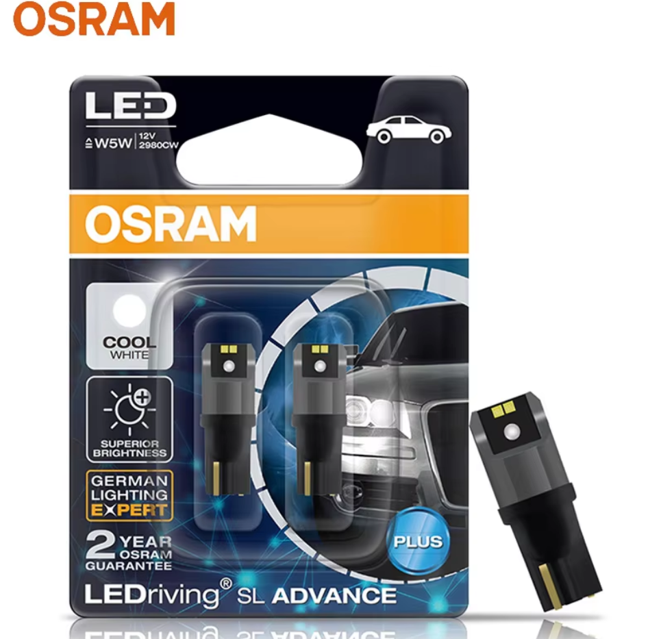 Автомобильная лампа светодиодная OSRAM W5W T10 Canbus 6000K - фото 3