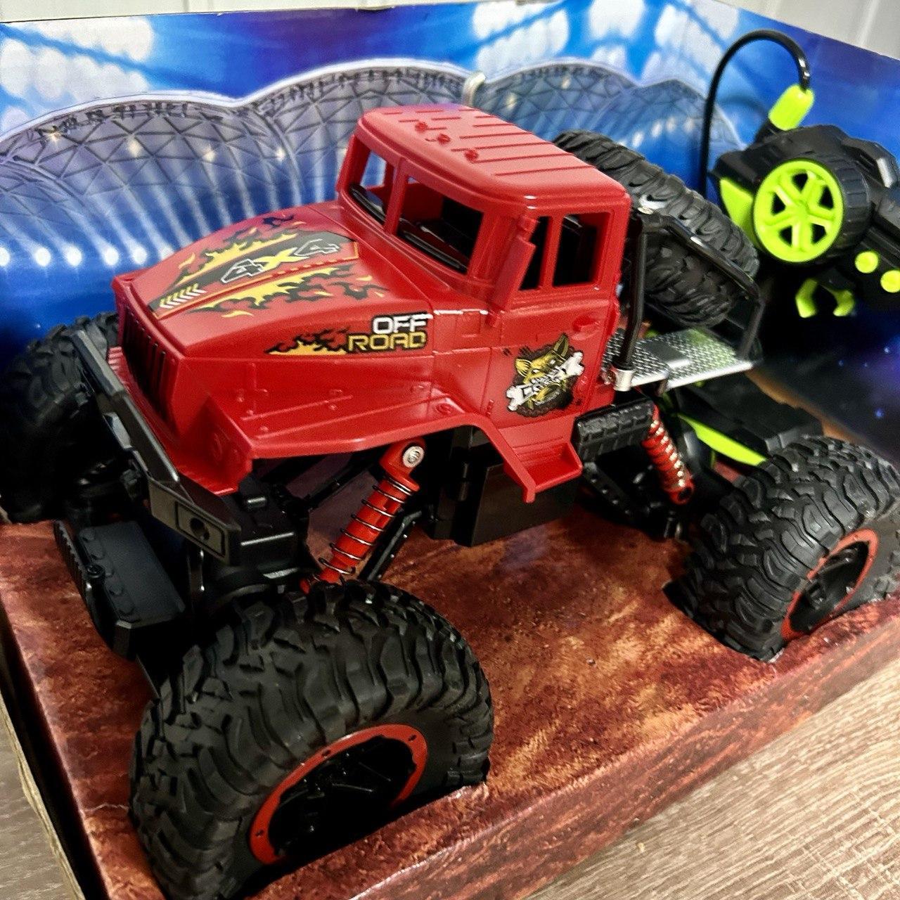 Радиоуправляемая машинка детская Джип Монстр Трак на пульте (G265106-091-215 red) - фото 2 Радиоуправляемая машинка детская Джип Монстр Трак на пульте (G265106-091-215 red) - фото 2