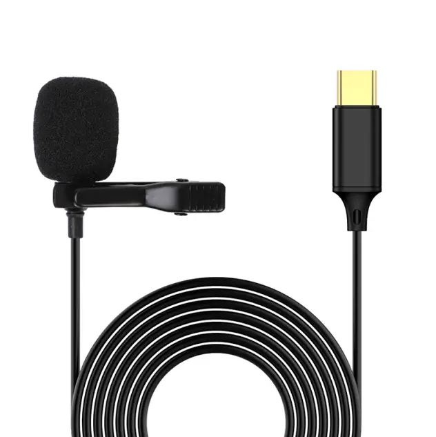 Петличний мікрофон Nohon з конектором Type-C Чорний (0605224213)