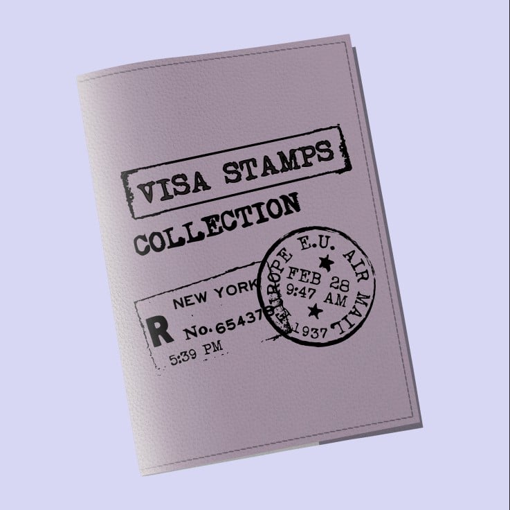Обложка на паспорт Wall-style The cover New York stamps 9,6x13,3 см (913091)