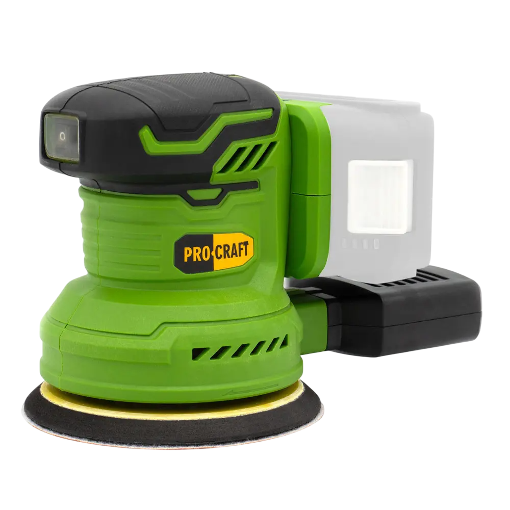 Шлифмашина эксцентриковая бесщеточная Аккумуляторная ProCraft PX20BL без аккумулятора и без зарядного устройств