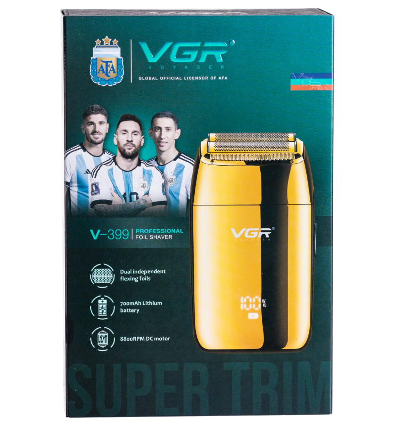 Электробритва-шейвер VGR V-399 для сухого бритья Золотистый (29886406) - фото 9