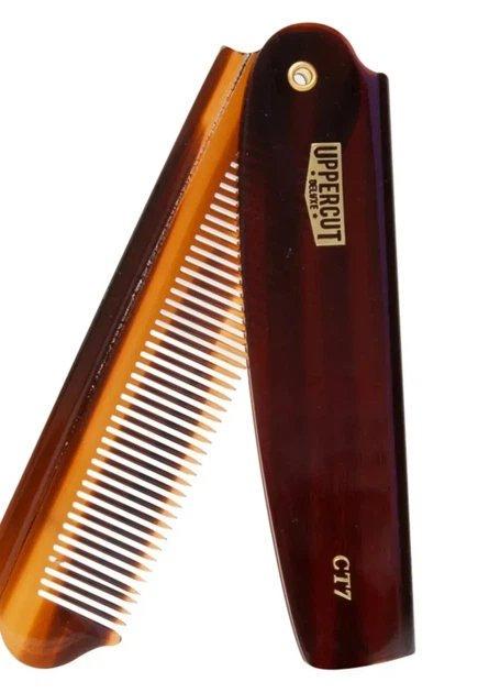 Гребень складной Uppercut Deluxe CT7 Tortoise Flip Comb для укладки волос