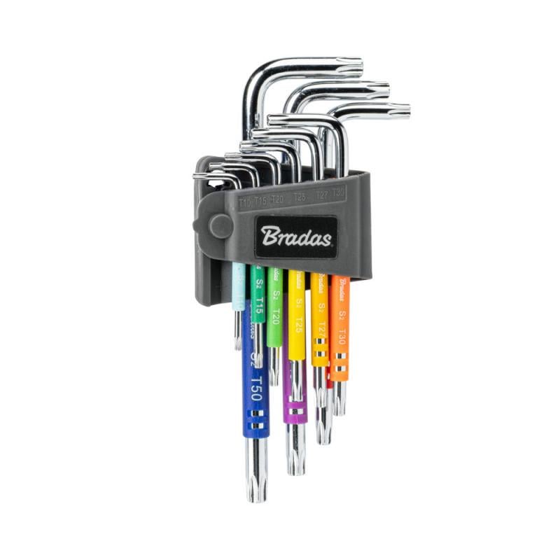Набор ключей Bradas TORX TX 10-50 9 шт. длинные (DIY-HKT62-LO/B)