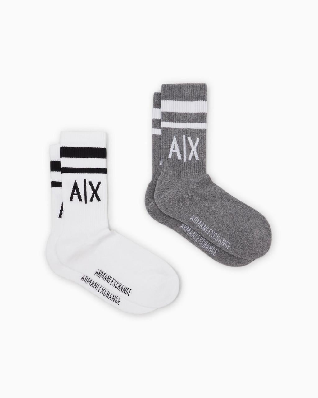 Носки мужские Armani Exchange Pack из 2 типов шрифтов с logo р. 43-46 (2841498659)