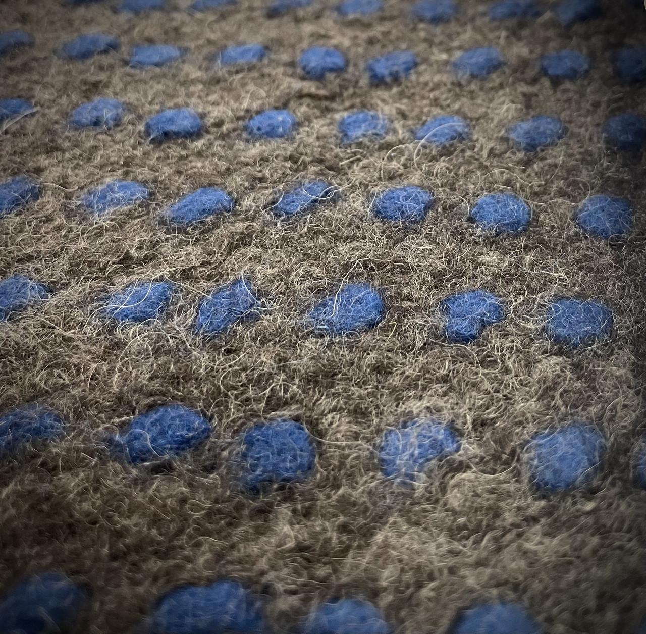 Ткань пальтовая шерсть Серый в горошек (24757945) - фото 3