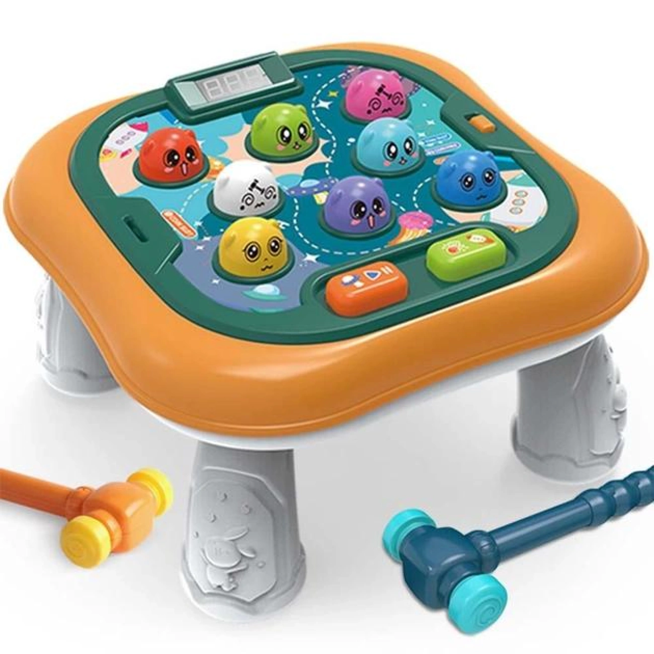 Іграшка інтерактивна стукалка 2 дизайни/англійські фрази/звукові ефекти та підсвітка (8656)