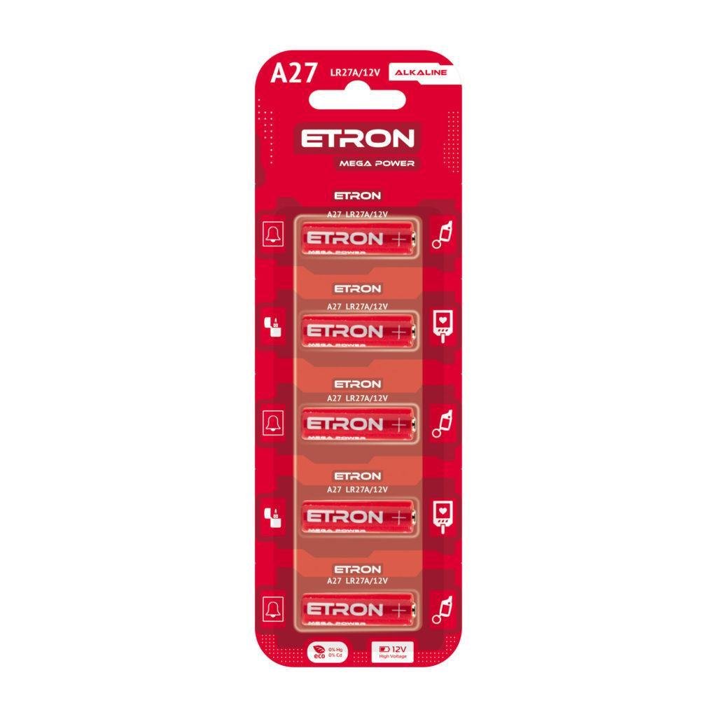Батарейка Etron A27 12V Alkaline (2197131022)