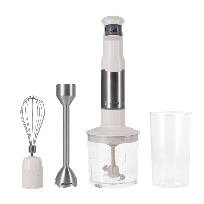 Блендер ручний Vintage Cuisine 3в1 у ретро стилі Кремовий