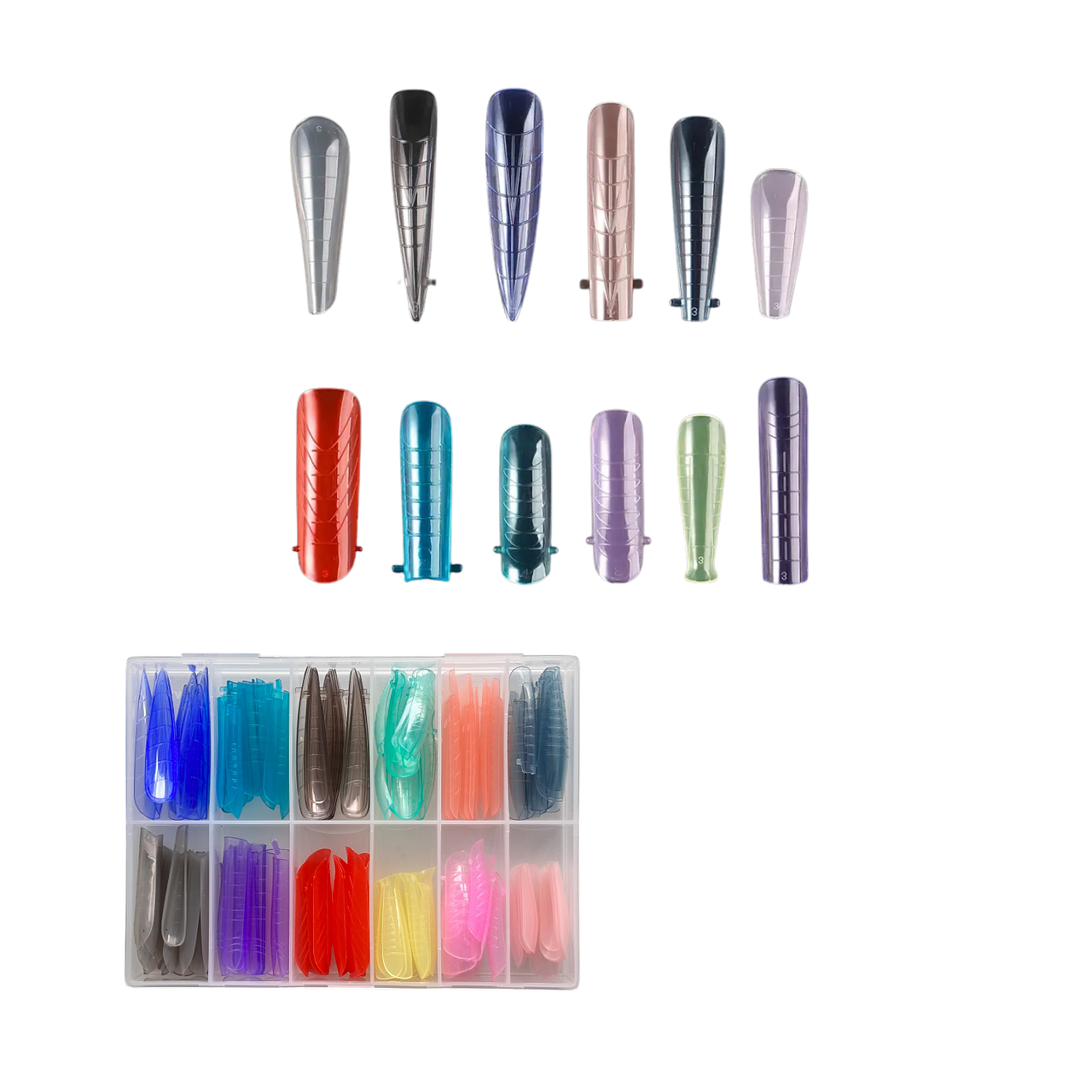 Набор верхних форм для наращивания ногтей 144 шт. (2730981568)