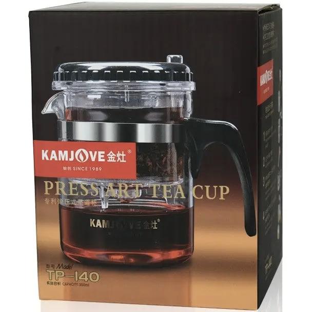Типод для чаю, з кнопкою Kamjove TP-140 300 мл - фото 2 Типод для чаю, з кнопкою Kamjove TP-140 300 мл - фото 2