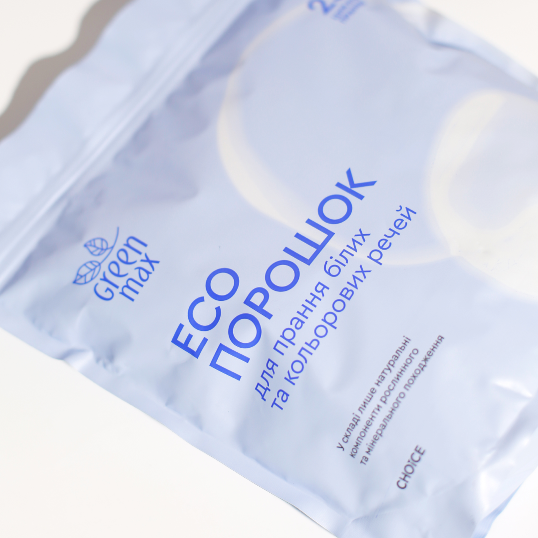 Еко-порошок Green Max для прання білих та кольорових речей універсальний натуральний 1 кг (99101131101) - фото 3 Еко-порошок Green Max для прання білих та кольорових речей універсальний натуральний 1 кг (99101131101) - фото 3