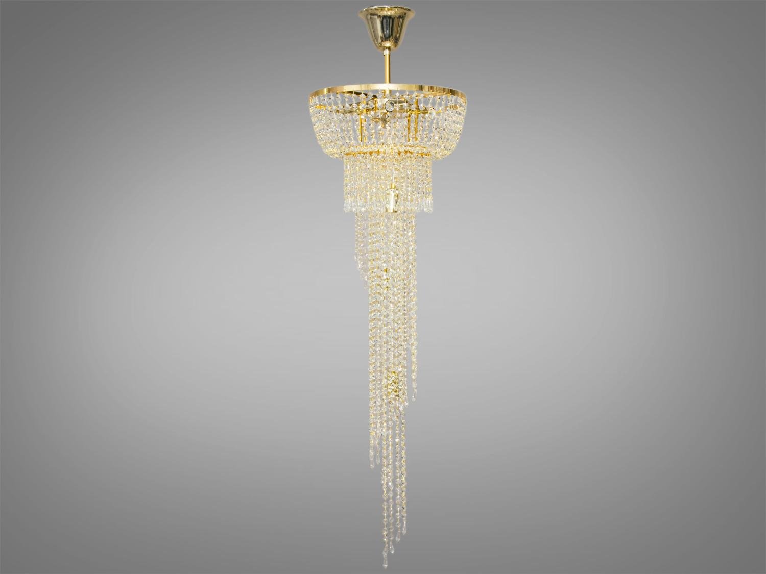 Люстра кришталева Diasha FH012/400x1200G-1 Золотистий