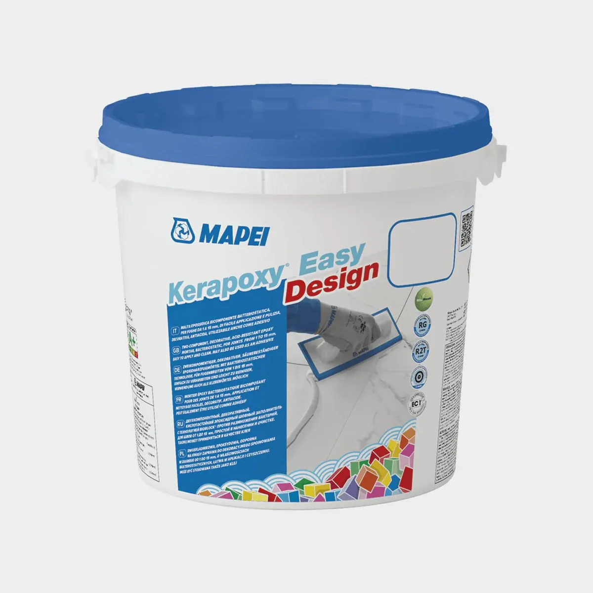 Фуга затирка эпоксидная для швов Mapei Kerapoxy Easy Design 111 3 кг Серебряно-серый