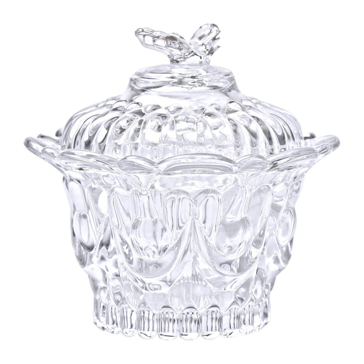 Конфетница стеклянная с крышкой HP-4-113 Ø9 см Прозрачный (A-034126) - фото 3 Конфетница стеклянная с крышкой HP-4-113 Ø9 см Прозрачный (A-034126) - фото 3