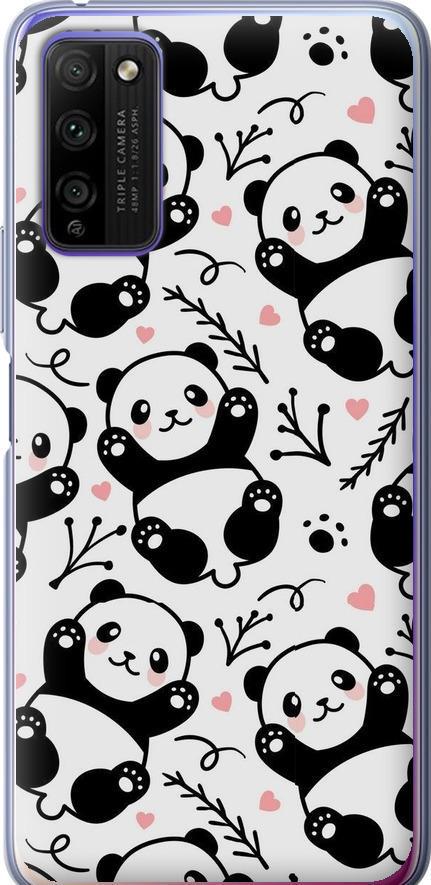 Чехол на Huawei Honor 30 Lite Панды (4318u-2074-42517)