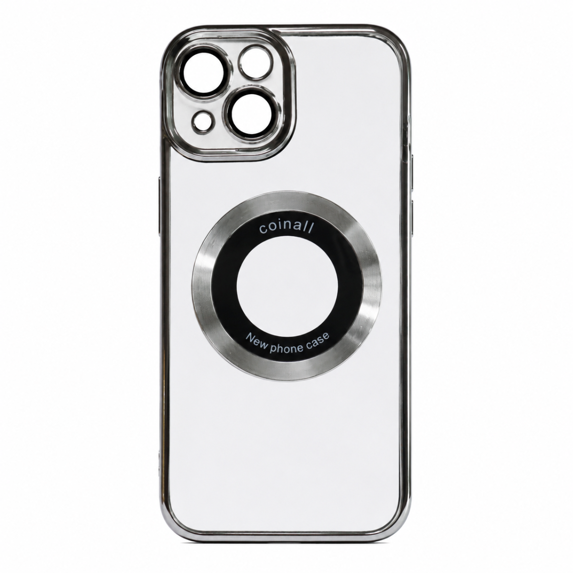 Магнітний чохол XON PhoneCase Magnetic для iPhone 13 (PCMC1113100G 68093) Сірий/Прозорий