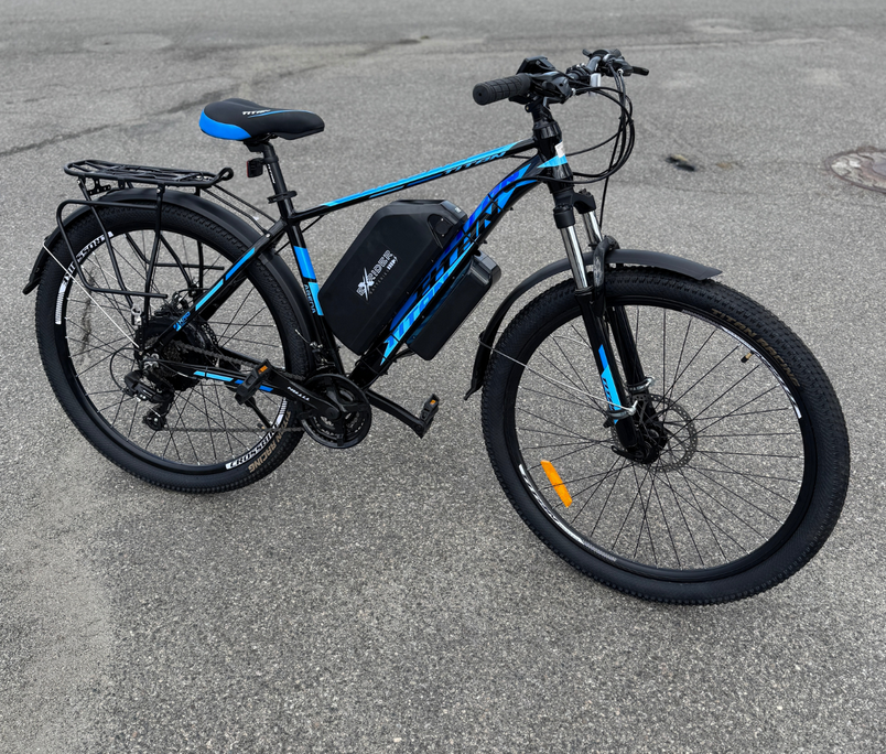 Велосипед с Е-комплектом с багажником Arena 2025 29" 48 В 1000 Вт MXSUS 18 Ah до 65 км запас хода дисплей LSD10 Pas-ассистент