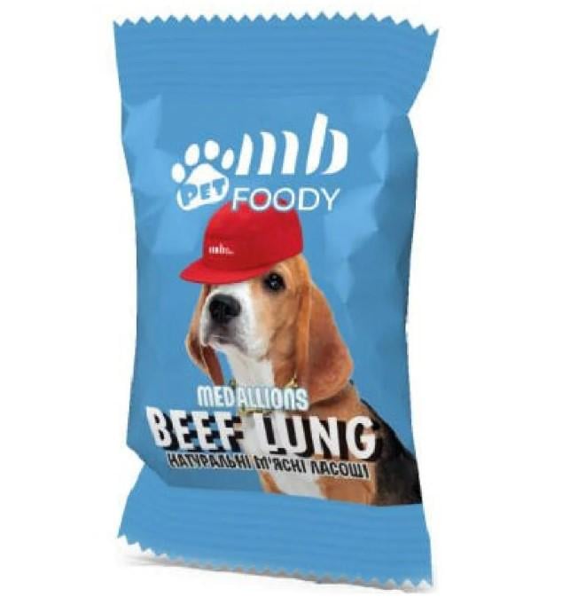 Лакомство для собак MB FOODY BEEF LUNG натуральная говядина 4 г