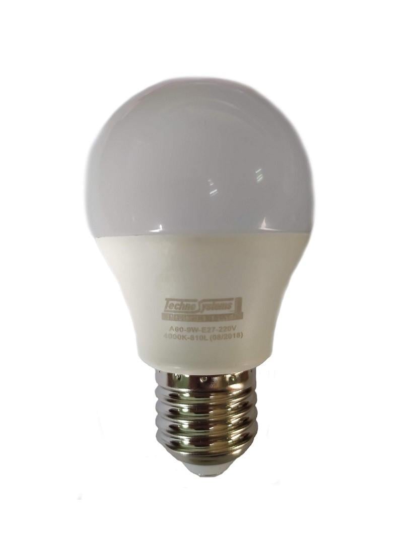 Лампа світлодіодна TechnoSystems Bulb A60 9Вт E27 4000K 810Лм ICCD (5000040) - фото 2