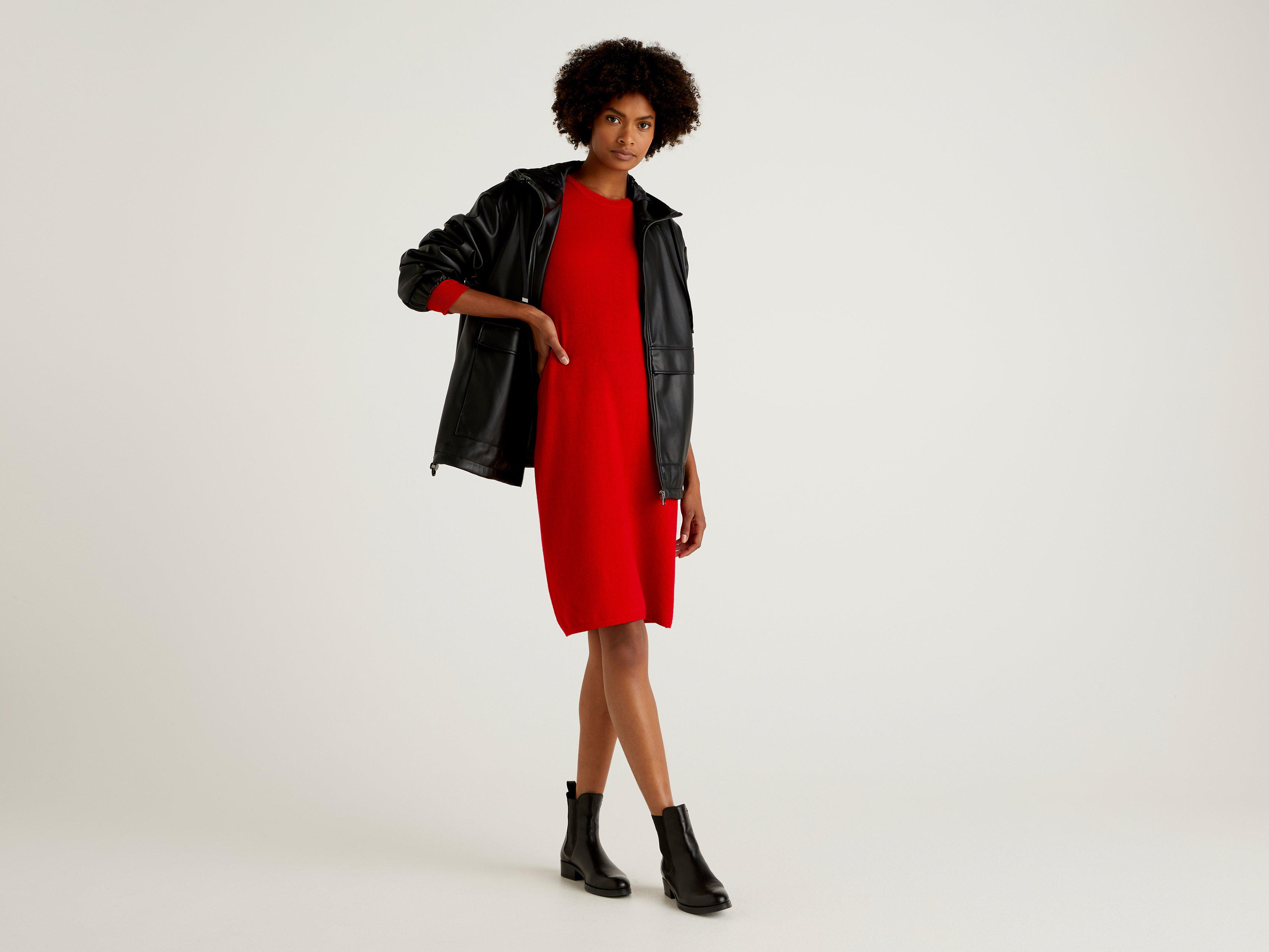 Сукня жіноча Benetton  1044v1n38 S Червоний - фото 2