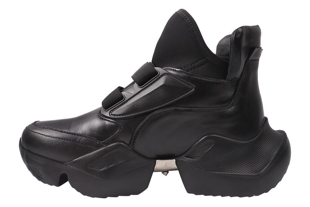 Черевики жіночі Molly Bessa зі шкіри на платформі високі на резинці р. 38 Чорний (236-20DK) - фото 4 Черевики жіночі Molly Bessa зі шкіри на платформі високі на резинці р. 38 Чорний (236-20DK) - фото 4