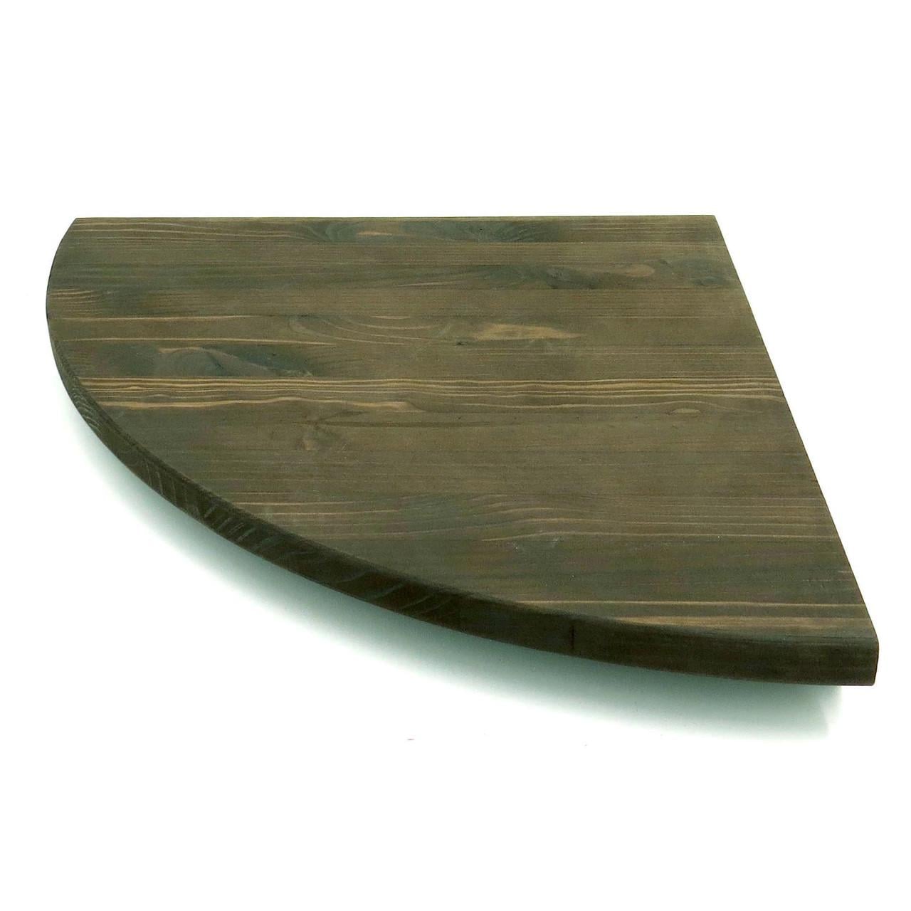 Полка настенная угловая из дерева Кабарет 18 Мокко (УНП-180910)