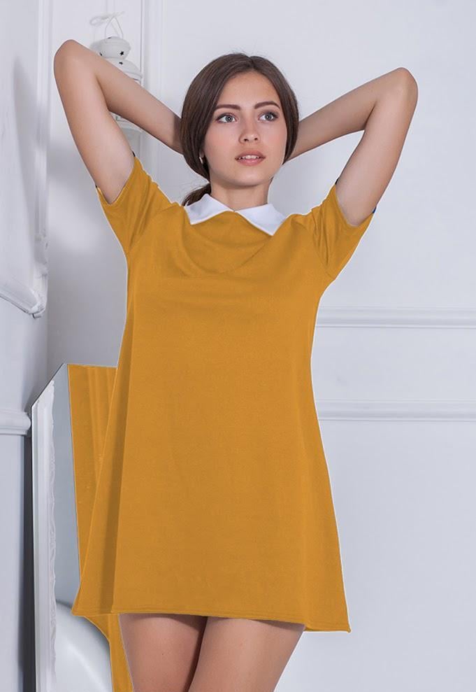 Сукня жіноча Podium Couch-Grass 10582-MUSTARD XL Гірчичний
