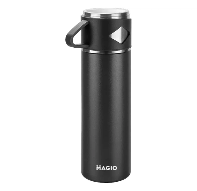 Питьевой термос Magio MG-1072B 1 л из нержавеющей стали Черный (PH00487)