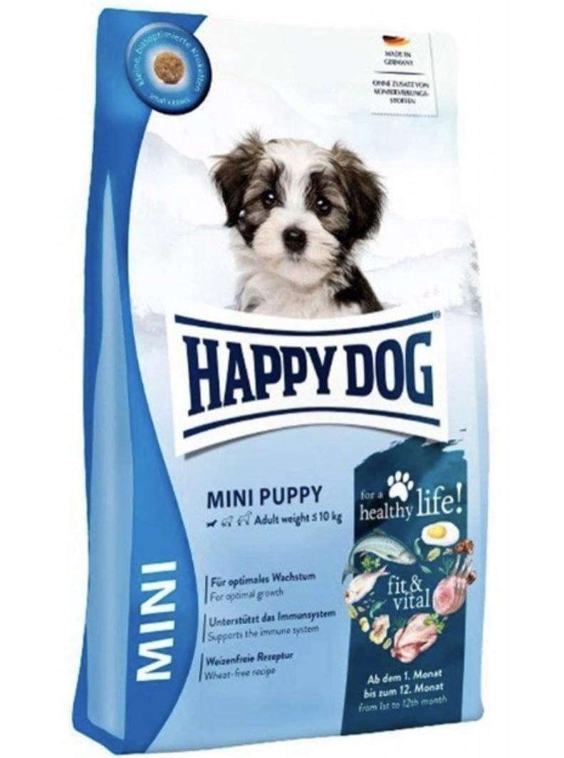 Корм сухой для щенков мелких пород Happy Dog Fit and Vital Mini Puppy 4 кг (61203)