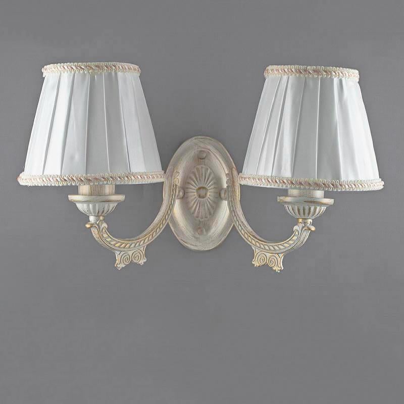 Бра настінне Light House SL-11956/2W WT з абажурами на дві лампи Білий