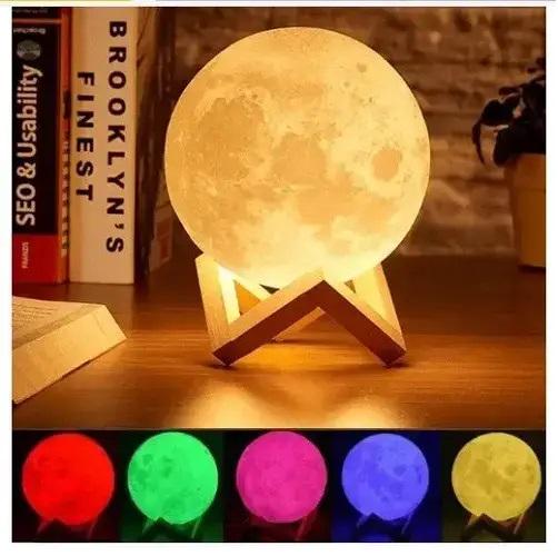 Нічник 3D Moon Lamp RGB підсвітка з регулюванням режимів (2079257937) - фото 2