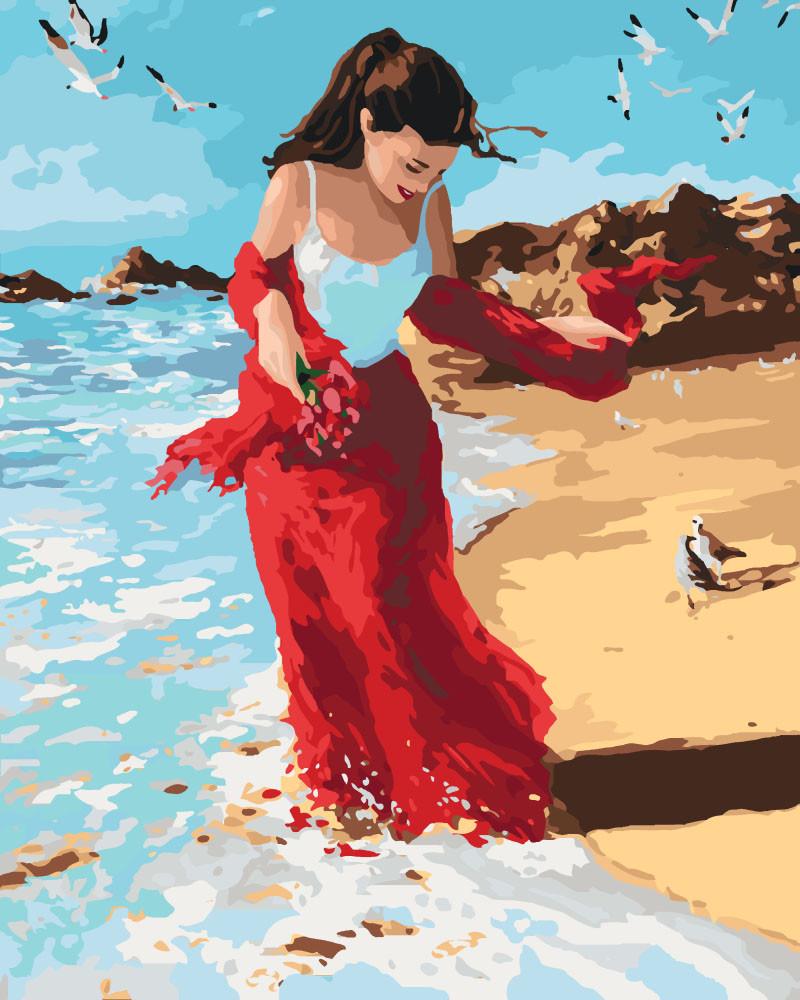 Картина по номерам Идейка Прогулка по побережью 40x50 см (skl-КНО4504)