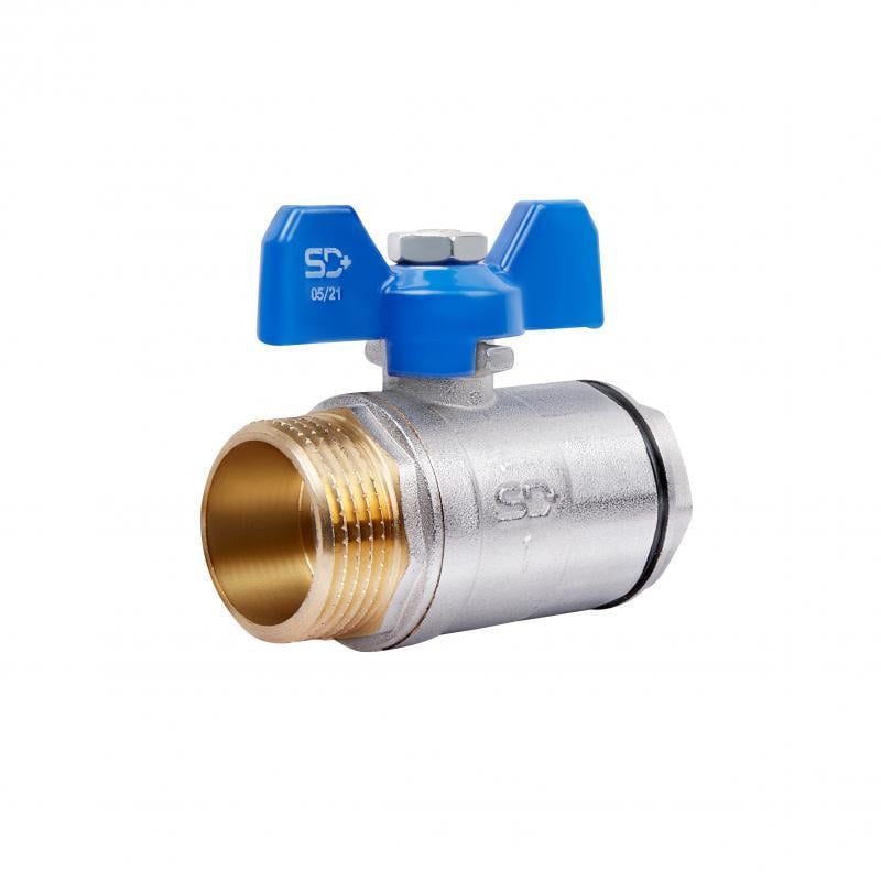 Кран шаровый SD Plus ВЗ для воды бабочка 1" (SD607W25) Кран шаровый SD Plus ВЗ для воды бабочка 1" (SD607W25)