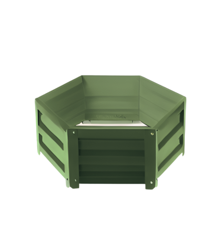 Клумба SIMBUD шестигранная оцинкованная 60 см RAL6020 (29674053)