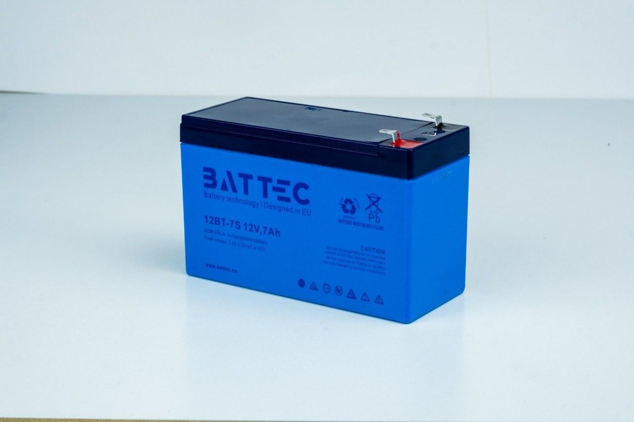 Акумуляторна батарея AGM BATTEC 12BT-7S 12V 7Ah