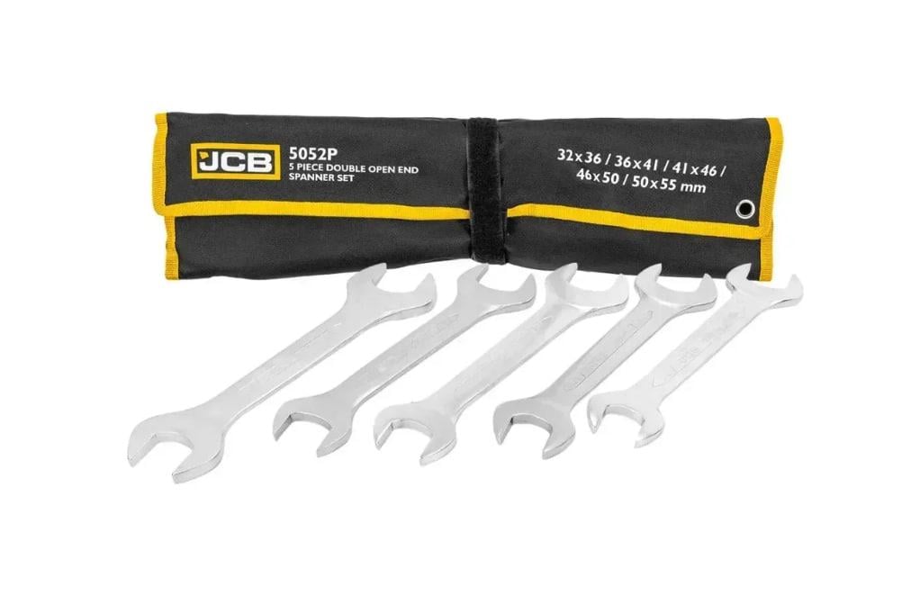 Набір рожкових ключів в чохлі JCB Tools JCB-5052P 5 од. 32-55 мм (JCB-5052P)