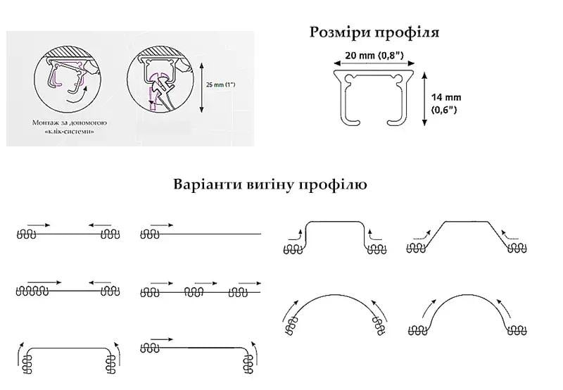 Карниз алюмінієвий однорядний Forest KS 600 см (2503774126) - фото 4 Карниз алюмінієвий однорядний Forest KS 600 см (2503774126) - фото 4