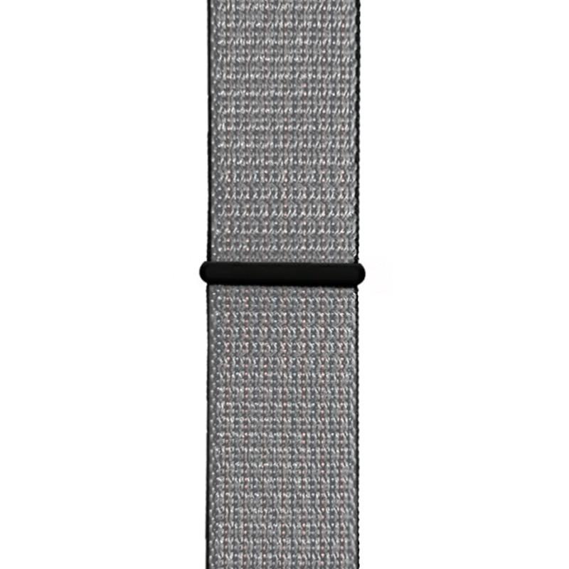 Ремешок для Apple Watch 42-44 mm Sport Loop Nike Silver/Black (29caa1-817) - фото 2