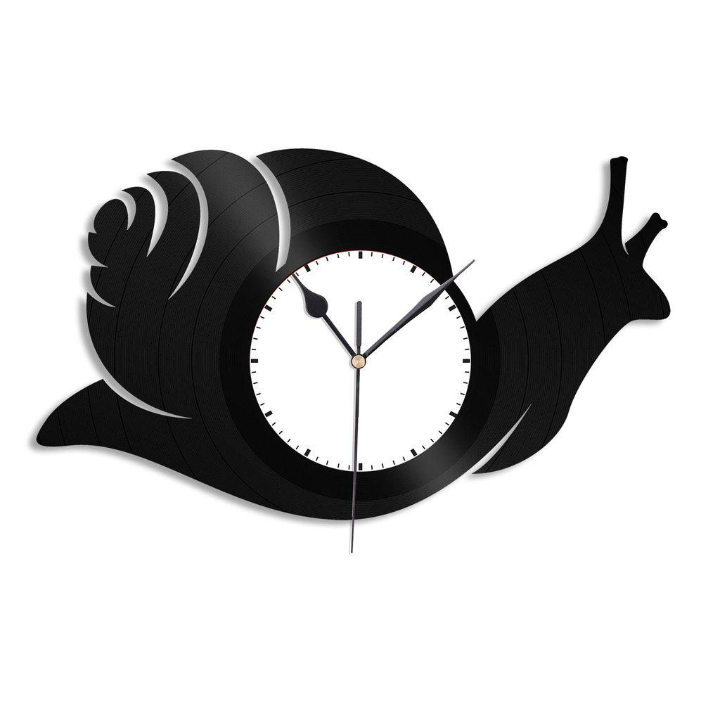 Часы настенные Улитка 1910 из виниловой пластинки