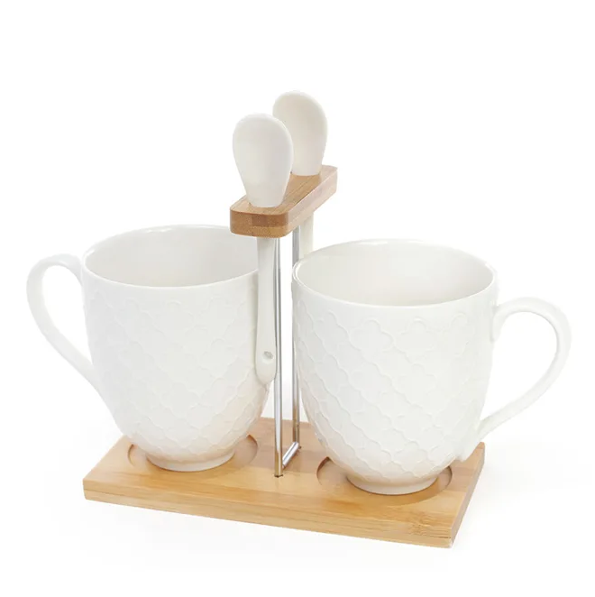 Набор чашек на подставке Flora Naturel 310 мл 2 шт 31918