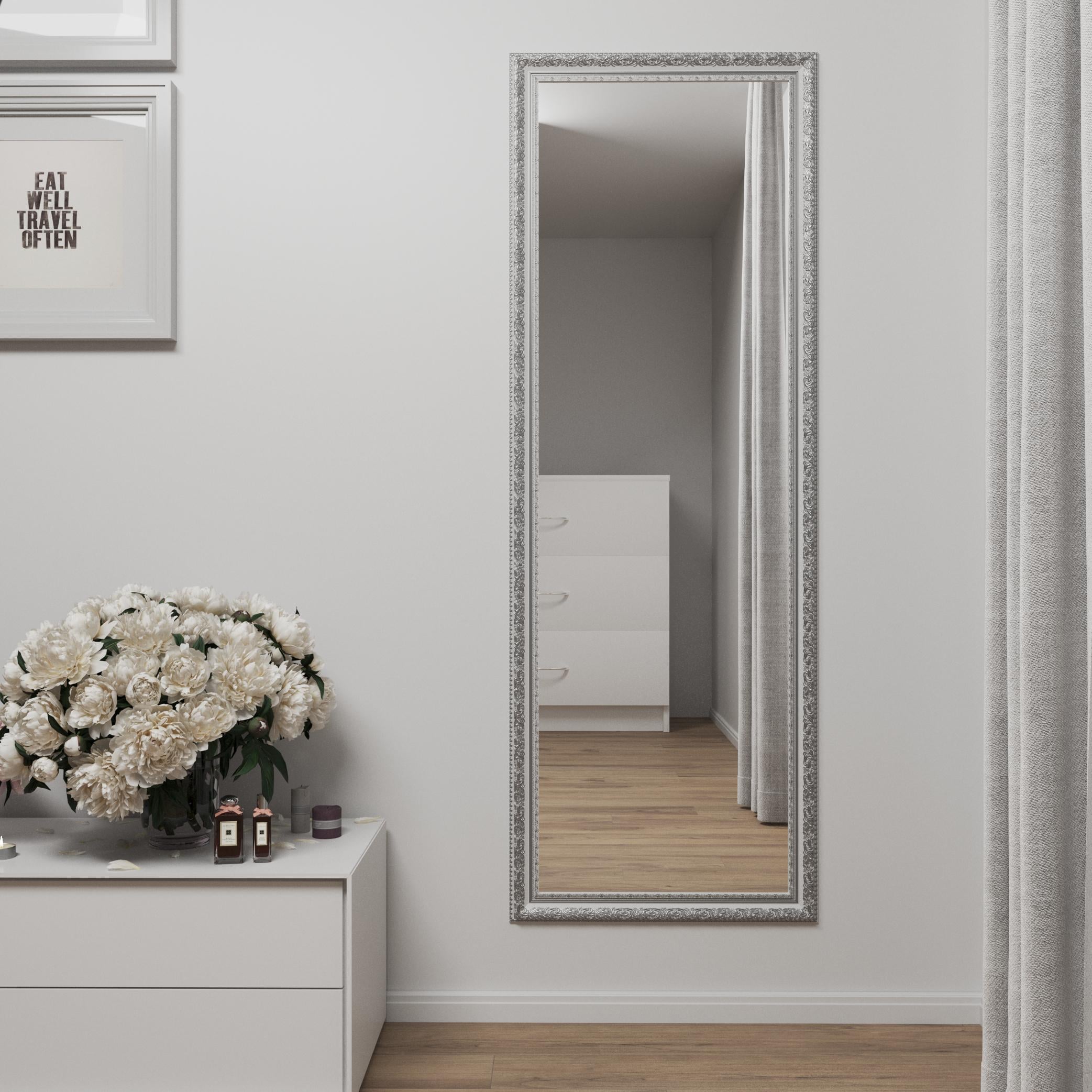 Зеркало настенное Black Mirror 170х60 см Белый с патиной серебра (5826А-64S)